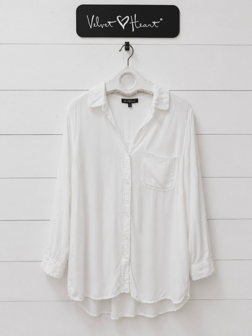 VELVET HEART White Button-Up Blouse Size 1X